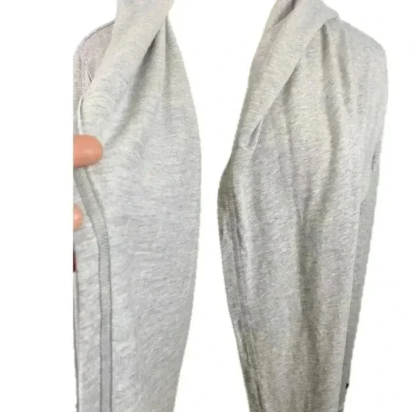 CALIA BY CARRIE UNDERWOOD OPEN FRONT HOODED WRAP HEATHER GRAY SZ L - Picture 4 of 9